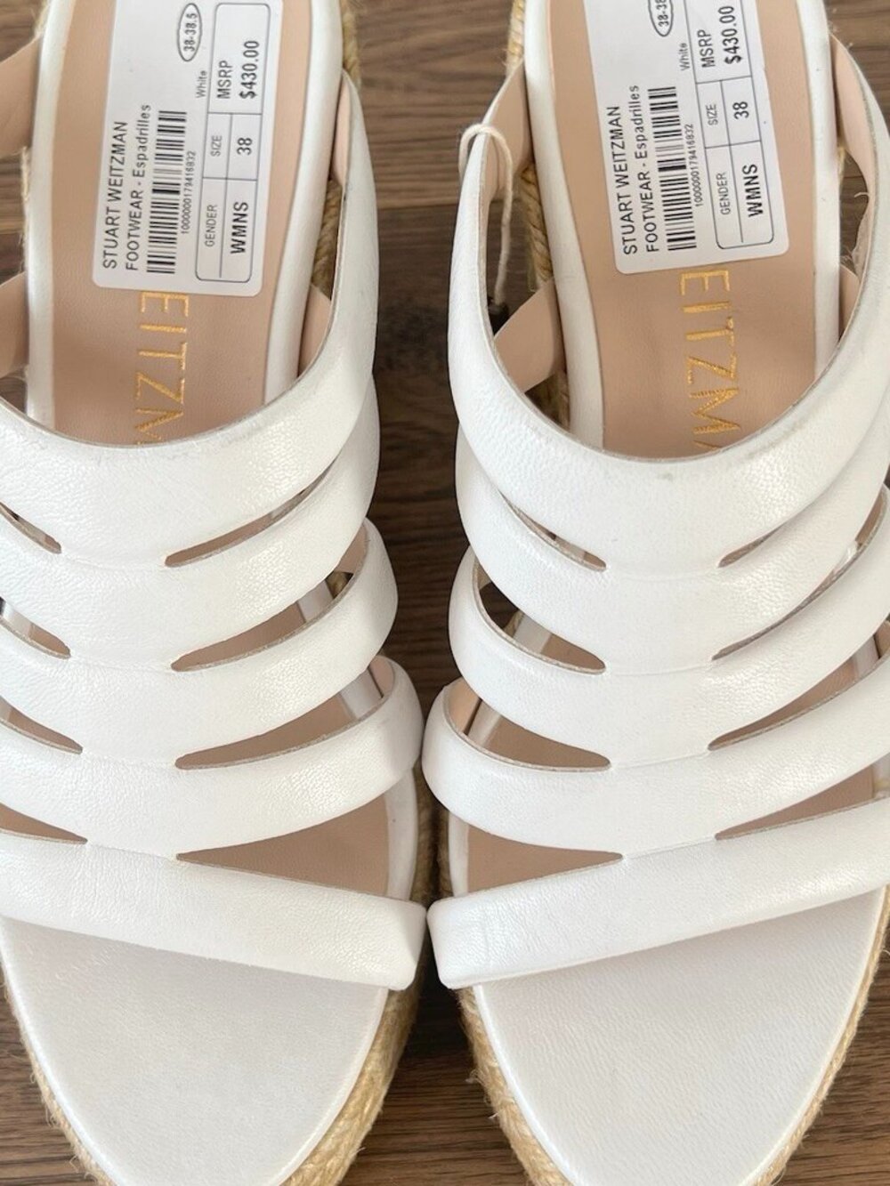 Stuart Weitzman Espadrilles New without the box